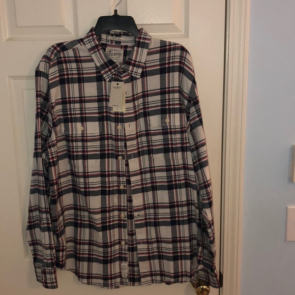 Brand New Button Down Flannel ( Lucky Brand ) - Picture 1 of 5